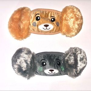 2x Kids Face Mask With Earmuffs